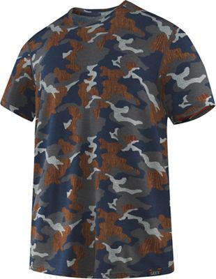 SAXX Men's Sleepwalker Tee - Small - Navy Wood Grain Camo product image