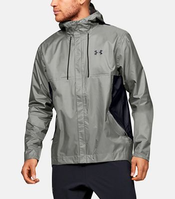Under Armour Men's Cloudburst Shell Jacket - XL - Gravity Green / Black / Black product image