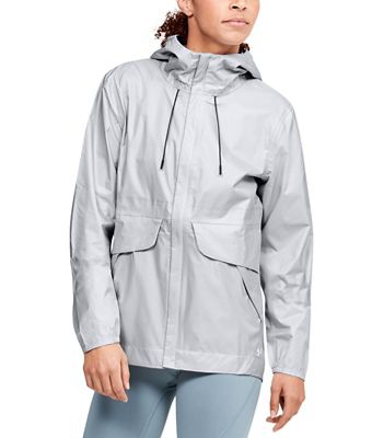 Under Armour Women's Cloudburst Shell Jacket - Small - Halo Grey / White / White product image