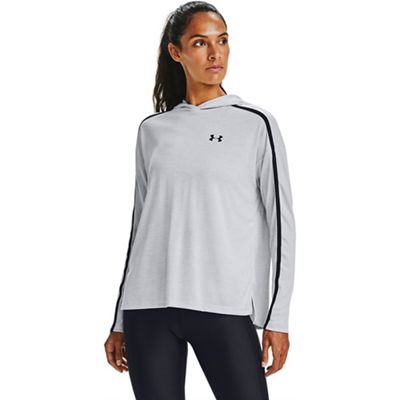 Under Armour Women's Tech Twist Graphic Hoodie - Large - Halo Grey / White / Black product image