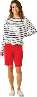 Carve Designs Women's Lorena Top - Medium - Navy Tie Dye Stripe product image
