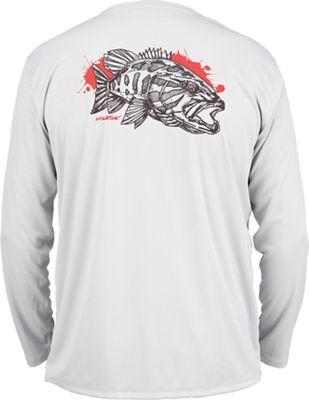 Simms Men's Solar Tech LS Tee - XXL - Red Eye Smallie Sterling product image