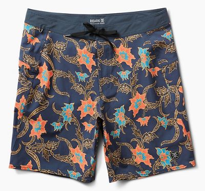 Roark Men's Passage Batavia Batik Boardshort - 38 - Faded Navy product image