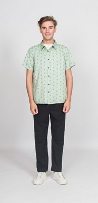 Roamers Men's Marin SS Shirt - Small - Seafoam with Olive product image