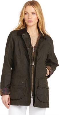 Barbour Women's Classic Beadnell Wax Jacket - 2 - Olive product image