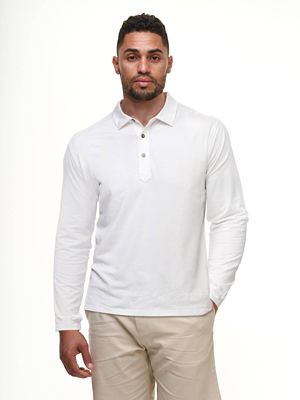 Tasc Men's Air Stretch LS Polo - XL - White product image