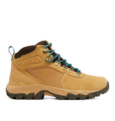 Columbia Men's Newton Ridge Plus II Suede WP Boot - 9 - Curry / Aegean Blue product image
