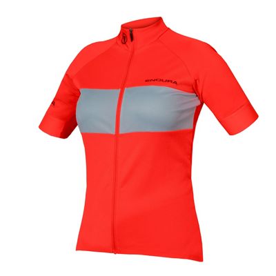 Endura Women's FS260 Pro SS Jersey - XS - Hi Viz Coral product image