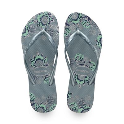 Havaianas Women's Slim Organic Sandal - 41 / 42 - Silver Blue product image