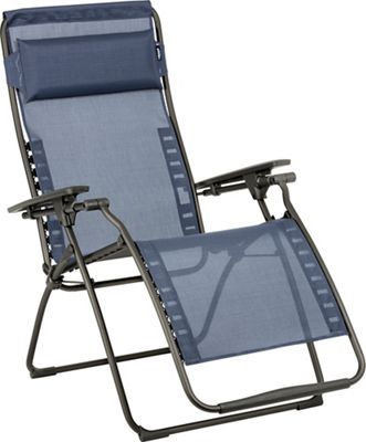 Lafuma LFM3118-8547 Futura Gravity Outdoor Lounge Recliner, Ocean Blue