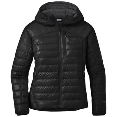 Outdoor Research Women's Helium Down Hooded Jacket - Small - Black product image