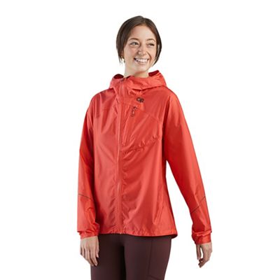 Outdoor Research Women's Helium Rain Jacket - Large - Sunset product image
