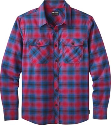 Outdoor Research Men's Sandpoint Flannel Shirt - Small - Classic Blue Plaid product image