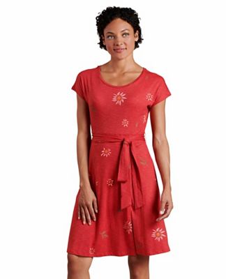 Toad & Co Women's Cue Wrap SS Dress - Medium - Canoe Gerbera Print product image