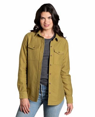 Toad & Co Women's Morrison LS Shirt - Large - Green Moss product image
