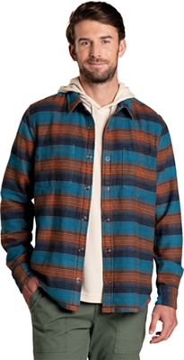 Toad & Co Men's Over and Out Reversible LS Shirt - Large - Ox Blue product image