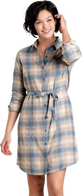 Toad & Co Women's Re-Form Flannel Shirt Dress - Medium - Almond product image