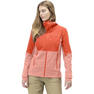 Norrona Women's Lofoten Hiloflex200 Hoodie - Large - Orange Alert product image