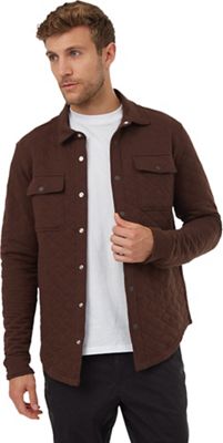Tentree Men's Colville Quilted Longsleeve Shirt - Small - Dark Oak Heather product image
