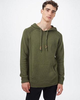 Tentree Men's Highline Cotton Hooded Sweater - Medium - Olive Night Green Heather product image