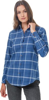 Tentree Women's Lush Flannel Shirt - Small - Spruce Blue Hike Plaid product image