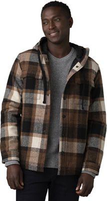 Prana Men's Asgard Hood Flannel Shirt - Small - Sepia product image