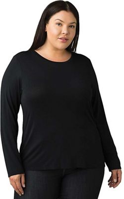 Prana Women's Foundation LS Top - Plus - 3X - Black product image
