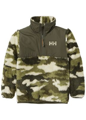 Helly Hansen Kids' Champ 1/2 Zip Midlayer Jacket - 5 - Utility Green Camo product image