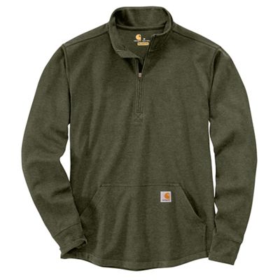 Carhartt Mens Relaxed Fit Heavyweight LS Half Zip Thermal T-Shirt - Small 
