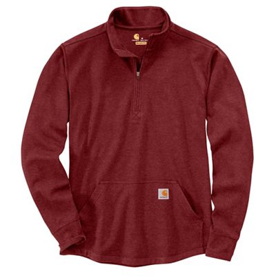 Carhartt Mens Relaxed Fit Heavyweight LS Half Zip Thermal T-Shirt - Small 
