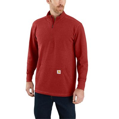 Carhartt Men's Relaxed Fit Heavyweight LS Half Zip Thermal T-Shirt - Medium Regular - Chili Pepper Heather product image