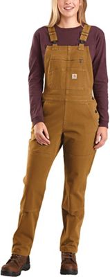 Carhartt Women's Rugged Flex Twill Double-Front Bib Overall - XL Tall - Carhartt Brown product image