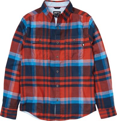 Marmot Men's Del Norte Midweight LS Flannel Shirt - Large - Picante product image