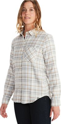 Marmot Women's Maggie Midweight LS Flannel Shirt - Small - Papyrus product image