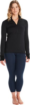 Marmot Women's Polartec Baselayer 1/2 Zip Top - Small - Black product image