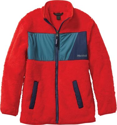 Marmot Kids' Roland Fleece Jacket - XL - Victory Red / Stargazer product image