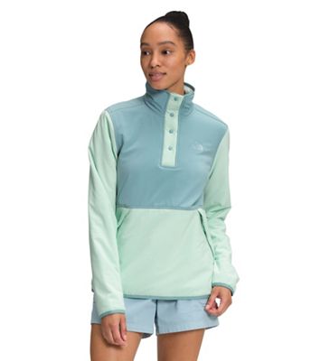 The North Face Women's Mountain Sweatshirt Pullover 3.0 - Small - Tourmaline Blue / Misty Jade