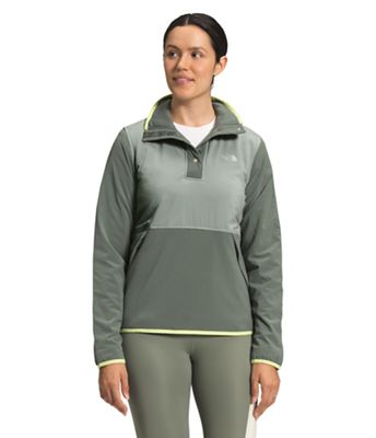 The North Face Women's Mountain Sweatshirt Pullover 3.0 - Medium - Wrought Iron / Agave Green