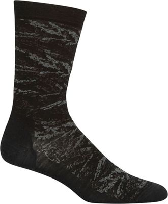 Icebreaker Men's Lifestyle Fine Gauge Crew Sock - JBG - Small / Medium - Black product image