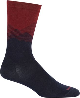 Icebreaker Men's Lifestyle Fine Gauge Crew Sock - Mountain Sky - Small / Medium - Cabernet product image