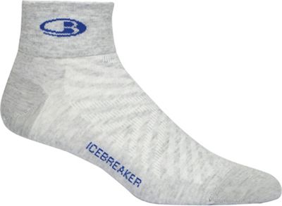 Icebreaker Men's Run+ Ultralight Mini Sock - Medium - Blizzard Heather product image