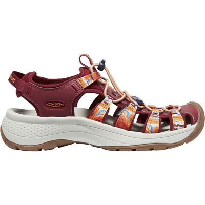 KEEN Women's Astoria West Sandal - 10 - Outdoor Afro Orange Wave / Red product image