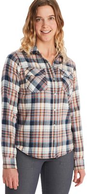 Marmot Women's Bridget Midweight LS Flannel Shirt - Small - Dark Indigo product image
