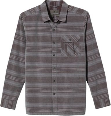 Royal Robbins Men's Covert Cord Organic Cotton Stripe LS - Small - Light Pewter product image