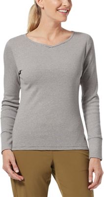 Royal Robbins Women's Kickback Henley II - Medium - Light Taupe Stripe product image