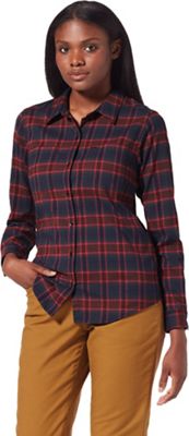 Royal Robbins Women's Thermotech Flannel - Medium - Dark Mahogany Jura Pld product image