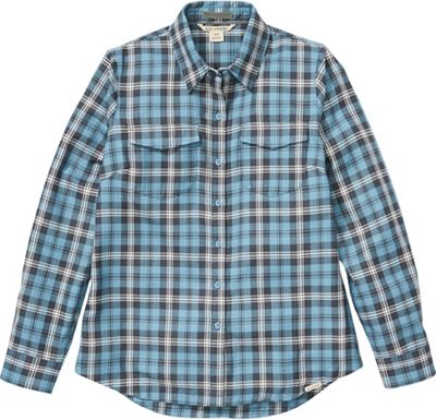 ExOfficio Women's Madison Midweight Flannel LS Shirt - Small - Blue Star product image