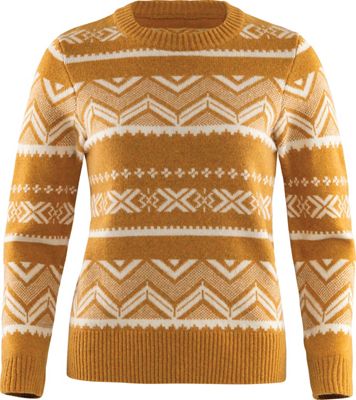 Fjallraven Women's Greeland Re-Wool Pattern Knit Sweater - Large - Acorn product image