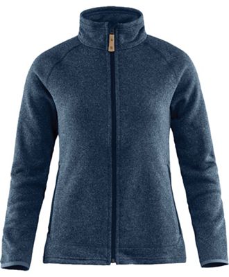 Fjallraven Women's Ovik Fleece Zip Sweater - Small - Navy product image