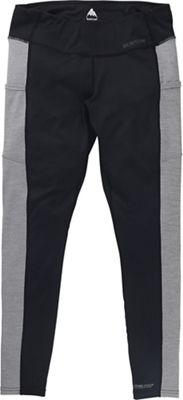 Burton Women's Midweight X Base Layer Pant - Small - True Black / Grey Heather product image